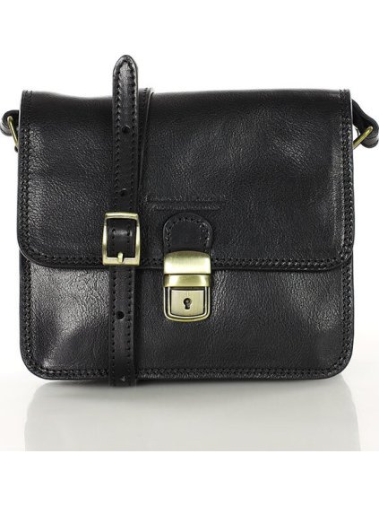 MARCO MAZZINI ČERNÁ ČTVERCOVÁ CROSSBODY KABELKA