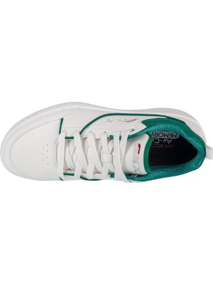 BÍLO-ZELENÉ VOLNOČASOVÉ TENISKY SKECHERS SPORT COURT 92 - OTTOMAN
