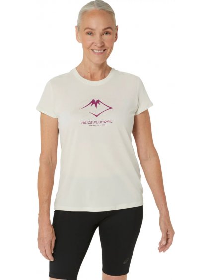 SMETANOVÉ SPORTOVNÍ TRIČKO ASICS FUJITRAIL LOGO SS TOP