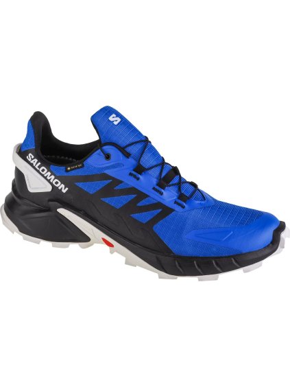 MODRÉ BĚŽECKÉ TENISKY SALOMON SUPERCROSS 4 GTX (Velikost 41 1/3)