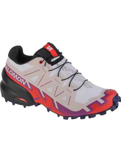 BÍLO-ORANŽOVÉ BĚŽECKÉ TENISKY SALOMON SPEEDCROSS 6 WIDE W