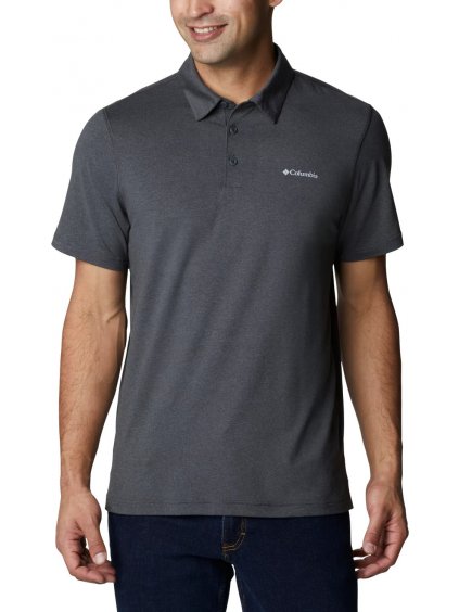 TMAVĚ ŠEDÁ POLOKOŠILE COLUMBIA TECH TRAIL POLO SHIRT