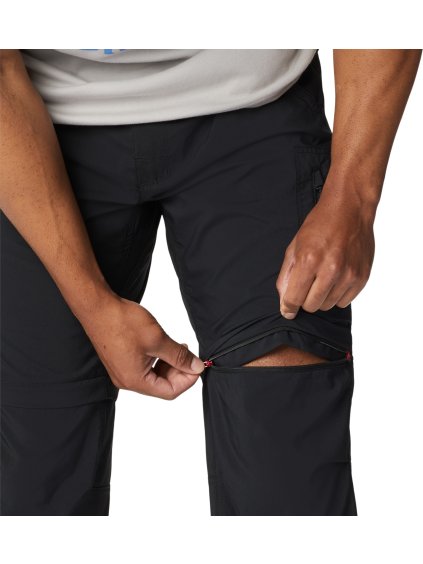 ČERNÉ PÁNSKÉ KALHOTY A ŠORTKY COLUMBIA SILVER RIDGE UTILITY CONVERTIBLE PANT