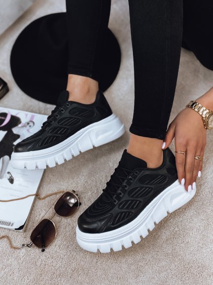 (VEL. 40) ČERNÉ SPORTOVNÍ SNEAKERSY CHAD (Velikost 40)