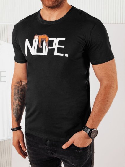 ČERNÉ TRIČKO S NÁPISEM