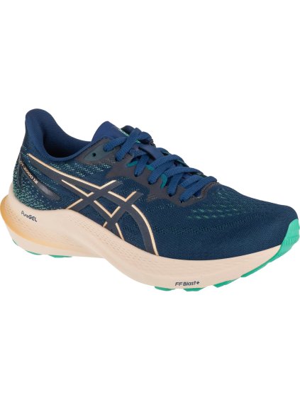 MODRO-ORANŽOVÉ DÁMSKÉ BĚŽECKÉ TENISKY ASICS GT-2000 12 (Velikost 38)