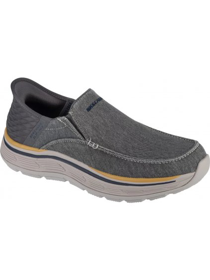 ŠEDÉ SLIP-ON TENISKY SKECHERS SLIP-INS REMAXED - FENICK