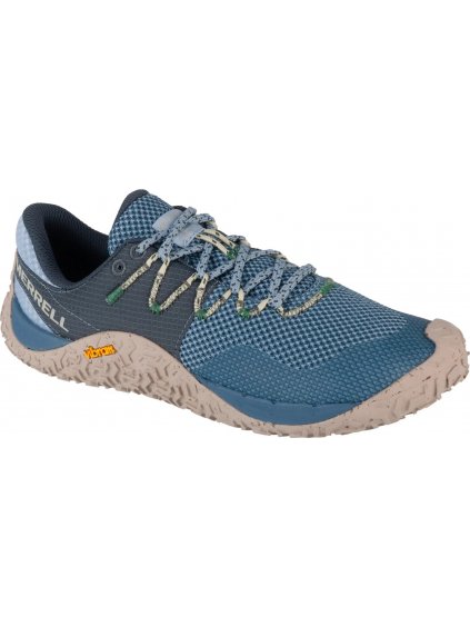 MODRÉ BĚŽECKÉ BAREFOOT BOTY MERRELL TRAIL GLOVE 7