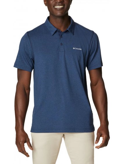 TMAVĚ MODRÉ POLOTRIČKO COLUMBIA TECH TRAIL POLO SHIRT