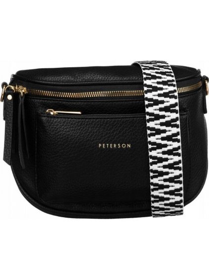 PETERSON ČERNÁ CROSSBODY KABELKA SE ZIPY