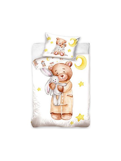 DĚTSKÉ BAREVNÉ POVLEČENÍ TULIŚ TEDDY BEAR