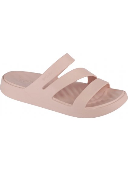 BÉŽOVÉ DÁMSKÉ NAZOUVÁKY CROCS GETAWAY STRAPPY SANDAL W