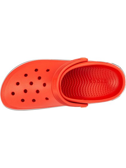 ČERVENÉ KLASICKÉ NAZOUVÁKY CROCS OFF COURT LOGO CLOG