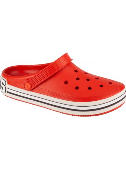 ČERVENÉ KLASICKÉ NAZOUVÁKY CROCS OFF COURT LOGO CLOG (Velikost 37/38)