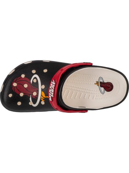 ČERNÉ PÁNSKÉ NAZOUVÁKY CROCS CLASSIC NBA MIAMI HEATS CLOG