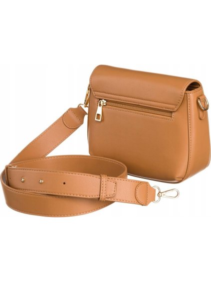 ROVICKY HNĚDÁ CROSSBODY KABELKA SE ZLATÝMI DETAILY