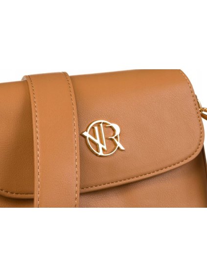 ROVICKY HNĚDÁ CROSSBODY KABELKA SE ZLATÝMI DETAILY