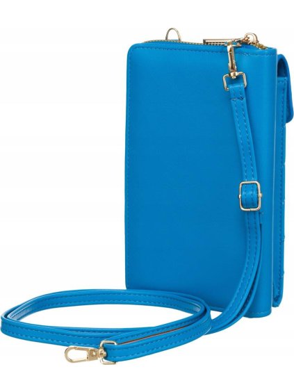 4U CAVALDI  MODRÁ PROŠÍVANÁ CROSSBODY PENĚŽENKA M678