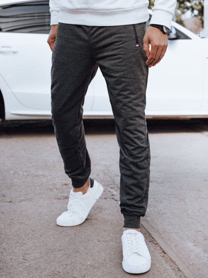 TMAVĚ ŠEDÉ PÁNSKÉ JOGGER TEPLÁKY