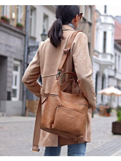 MARCO MAZZINI BÉŽOVÁ CROSSBODY KABELKA