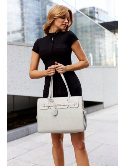 PETERSON ŠEDÁ STYLOVÁ SHOPPER KABELKA