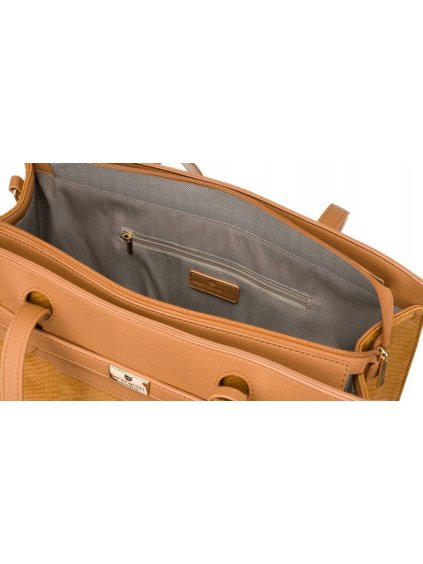 PETERSON SVĚTLE HNĚDÁ STYLOVÁ SHOPPER KABELKA