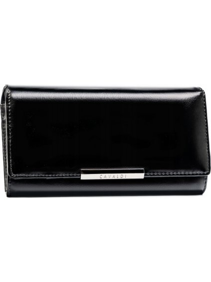 4U CAVALDI ČERNÁ VELKÁ PENĚŽENKA M701 (Velikost ONE SIZE)