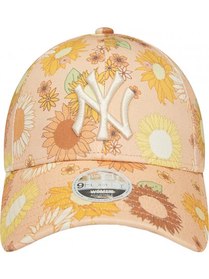 MERUŇKOVÁ DÁMSKÁ KŠILTOVKA NEW ERA 9FORTY NEW YORK YANKEES FLORAL ALL OVER PRINT CAP