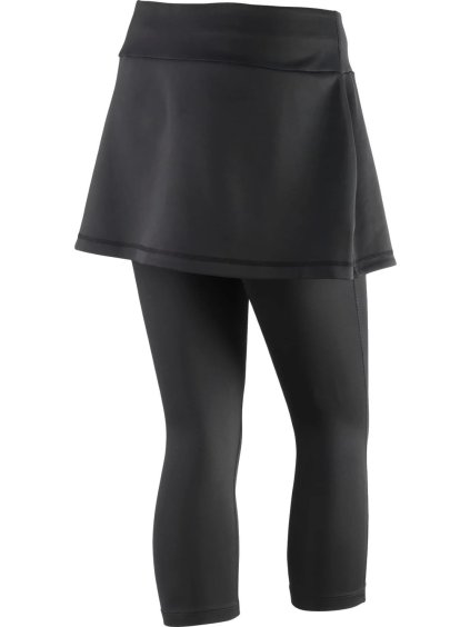 ČERNÉ DÁMSKÉ CAPRI SE SUKNÍ WILSON W CAPRI SKORT IV LEGGINGS