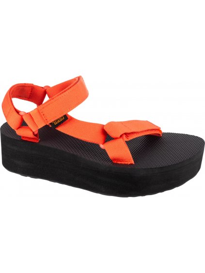 ORANŽOVÉ SANDÁLY NA PLATFORMĚ TEVA W FLATFORM UNIVERSAL SANDALS