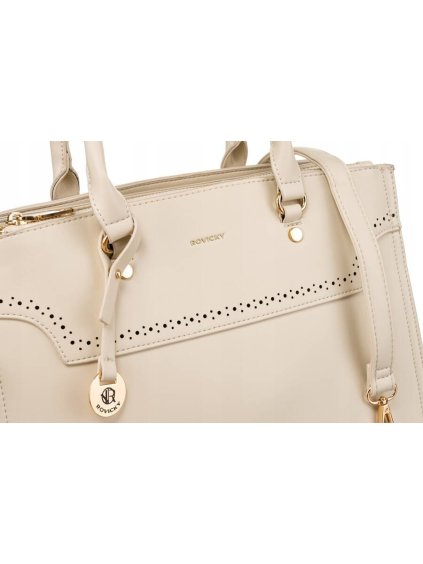 ROVICKY BÉŽOVÁ ELEGANTNÍ SHOPPER KABELKA