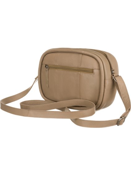 PETERSON BÉŽOVÁ KOŽENÁ CROSSBODY KABELKA