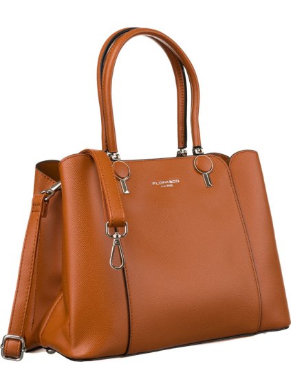 FLORA&CO HNĚDÁ PROSTORNÁ SHOPPER KABELKA