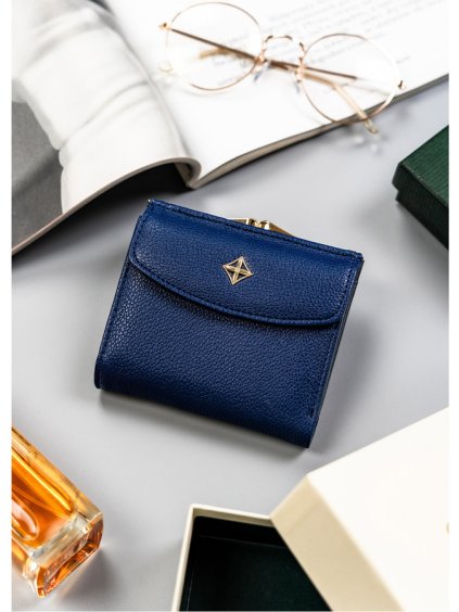 MILANO DESIGN MODRÁ MALÁ PENĚŽENKA NA HÁČEK T029 (Velikost ONE SIZE)