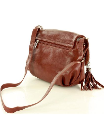 KOŽENÁ HNĚDÁ CROSSBODY KABELKA