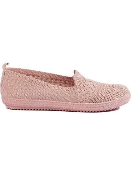 RŮŽOVÉ TEXTILNÍ SLIP-ON