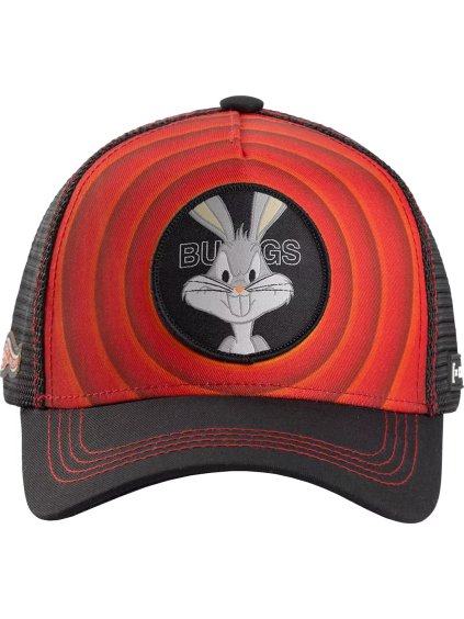 ČERVENO-ČERNÁ PÁNSKÁ KŠILTOVKA CAPSLAB FREEGUN LOONEY TUNES