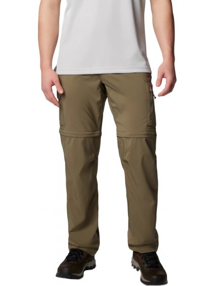 KHAKI PÁNSKÉ KALHOTY A ŠORTKY COLUMBIA SILVER RIDGE UTILITY CONVERTIBLE PANT