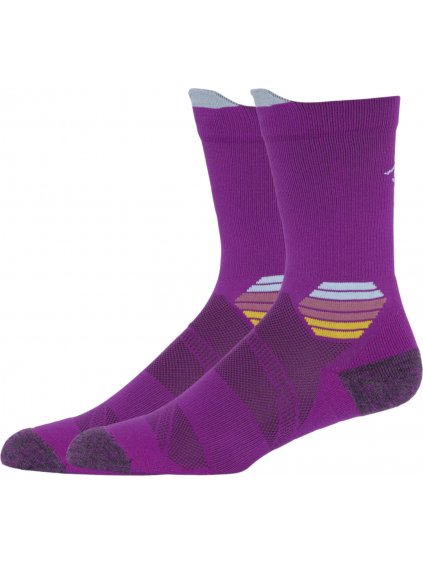FIALOVÉ PONOŽKY ASICS FUJITRAIL RUN CREW SOCK