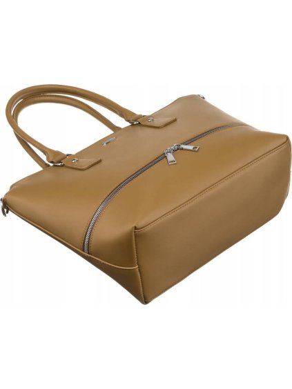 ROVICKY TMAVĚ BÉŽOVÁ PROSTORNÁ SHOPPER KABELKA