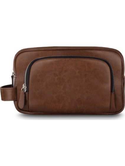 PÁNSKÁ KOSMETICKÁ TAŠTIČKA SOLIER SK04 VINTAGE BROWN (Velikost ONE SIZE)