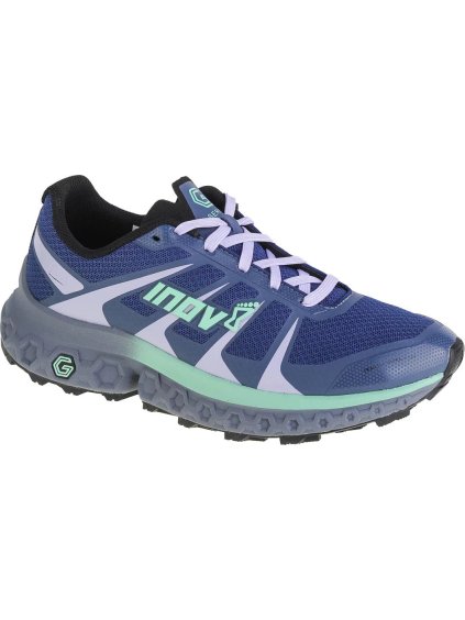 TMAVĚ MODRÉ DÁMSKÉ BĚŽECKÉ BOTY INOV-8 TRAILFLY ULTRA G 300 MAX (Velikost 37)