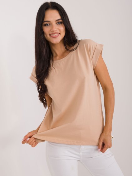 CAMEL TRIČKO S KRÁTKÝM RUKÁVEM BASIC FEEL GOOD