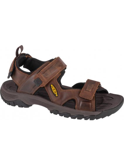 HNĚDÉ PÁNSKÉ KOŽENÉ SANDÁLY KEEN TARGHEE III OPEN TOE SANDAL