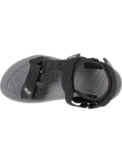 TMAVĚ ŠEDÉ PÁNSKÉ SANDÁLY JACK WOLFSKIN WAVE BREAKER SANDAL M (Velikost 42)
