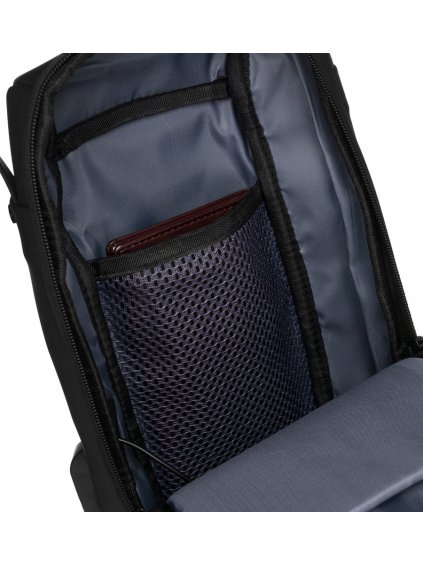 PETERSON ČERNÁ TAŠKA PŘES RAMENO S USB PORTEM