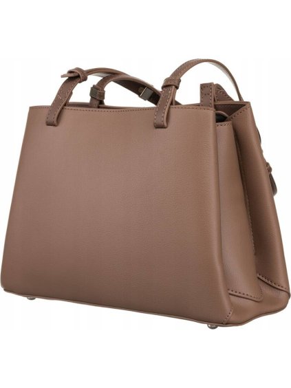 DAVID JONES TMAVĚ BÉŽOVÁ SHOPPER KABELKA S TŘEMI KOMORAMI
