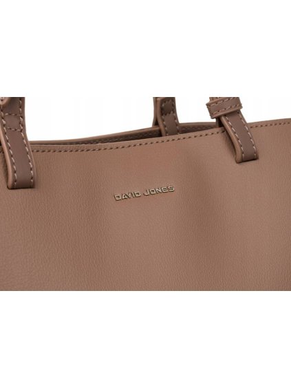 DAVID JONES TMAVĚ BÉŽOVÁ SHOPPER KABELKA S TŘEMI KOMORAMI
