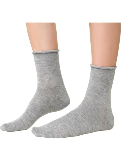 ŠEDÉ UNISEX KAŠMÍROVÉ PONOŽKY ART.083