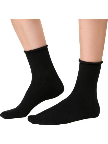 ČERNÉ UNISEX KAŠMÍROVÉ PONOŽKY ART.083
